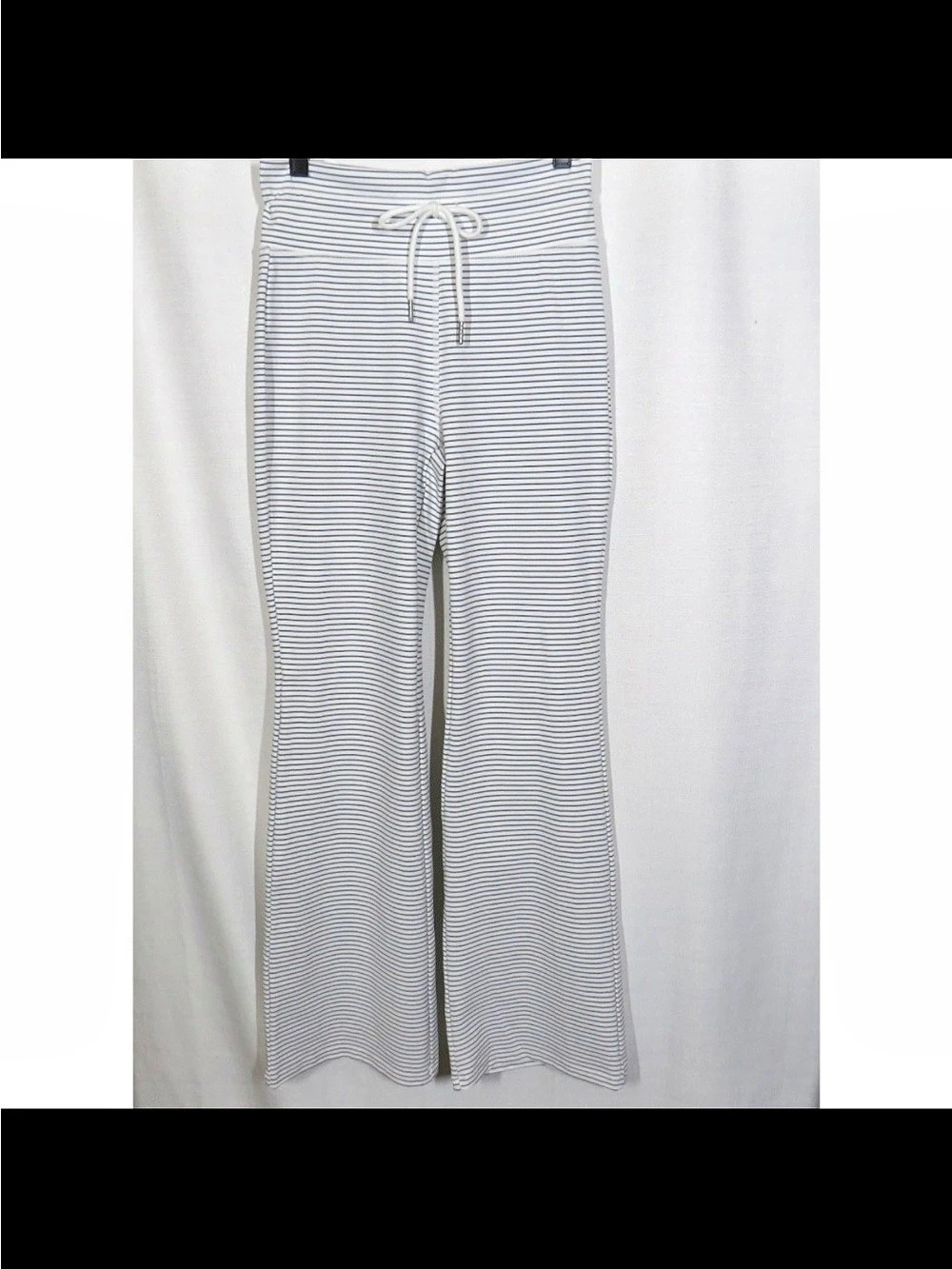 Halara Striped Wide Leg Pants in black & White